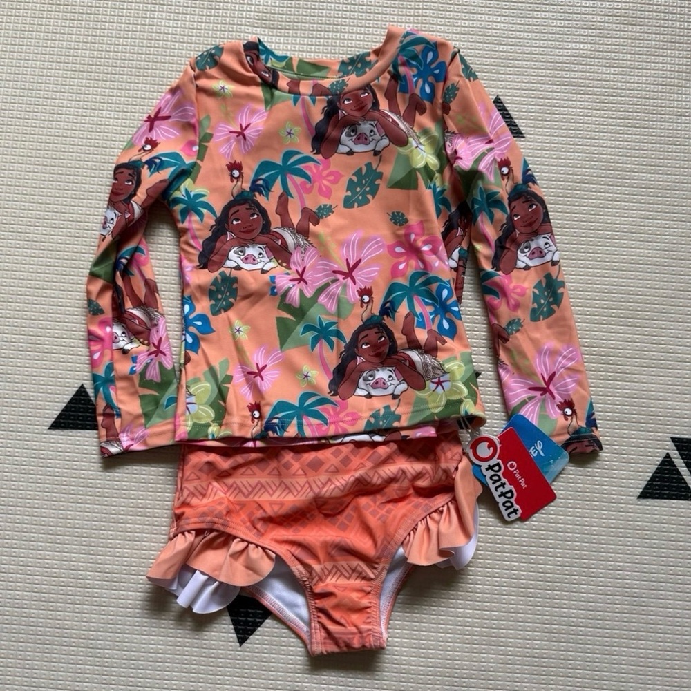 NWT 3Y-4Y Disney Moana 2-piece Swim Set